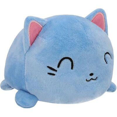 Générique Peluche chat réversible en doudou - Bleu clair - Publicité Générique Peluche chat réversible en doudou - Bleu clair - Publicité