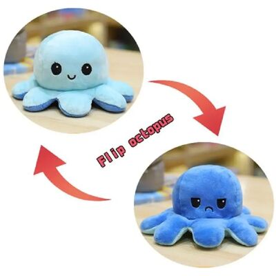 Redmiter peluche poulpe réversible - Bleu - Publicité Redmiter peluche poulpe réversible - Bleu - Publicité