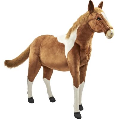 Hansa Peluche Geante Cheval Bicolore 150 cm L - Publicité Hansa Peluche Geante Cheval Bicolore 150 cm L - Publicité
