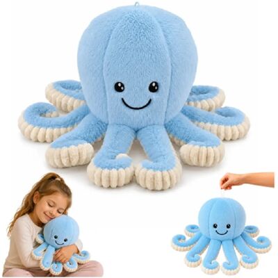 Lean Toys Poulpe en peluche peluche douce tentacules élastiques bleu 50 cm - Publicité Lean Toys Poulpe en peluche peluche douce tentacules élastiques bleu 50 cm - Publicité