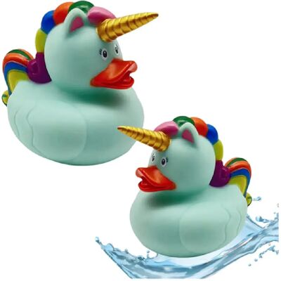 Lean Toys Canard Licorne Jouet de Bain Crinière Arc-en-Ciel Queue Verte - Publicité Lean Toys Canard Licorne Jouet de Bain Crinière Arc-en-Ciel Queue Verte - Publicité