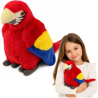 Lean Toys Perroquet Ara en Peluche Oiseau Exotique Peluche Douce Rouge 24 cm - Publicité Lean Toys Perroquet Ara en Peluche Oiseau Exotique Peluche Douce Rouge 24 cm - Publicité