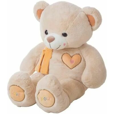 Bigbuy ours en peluche Valentin - Beige - Publicité Bigbuy ours en peluche Valentin - Beige - Publicité