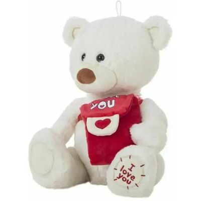 BigBuy Ours en Peluche Doux 35 cm Blanc - Ours en Peluche - Publicité BigBuy Ours en Peluche Doux 35 cm Blanc - Ours en Peluche - Publicité
