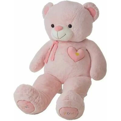 BigBuy Kids Fluffy Pink Bear 55 cm - Jouet - Publicité BigBuy Kids Fluffy Pink Bear 55 cm - Jouet - Publicité