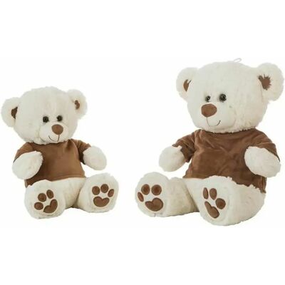 Bigbuy peluche ours en velours - Marron - Publicité Bigbuy peluche ours en velours - Marron - Publicité