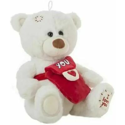BigBuy Jouet Peluche Ours 25 cm Blanc - Publicité BigBuy Jouet Peluche Ours 25 cm Blanc - Publicité
