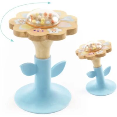 Djeco BabySwipi - Hochet multicolore avec ventouse - Publicité Djeco BabySwipi - Hochet multicolore avec ventouse - Publicité
