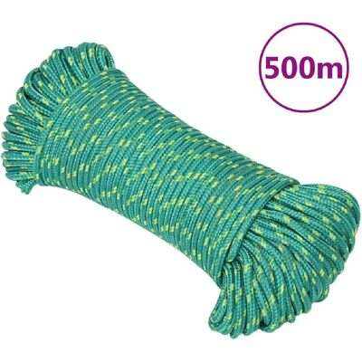 vidaXL Corde marine verte 3 mm 500 m - Corde de bateau - Publicité vidaXL Corde marine verte 3 mm 500 m - Corde de bateau - Publicité