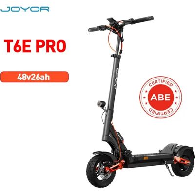 Trottinette Électrique JOYOR T6E PRO Certification ABE - 500W 48V26AH - Noir - Publicité Trottinette Électrique JOYOR T6E PRO Certification ABE - 500W 48V26AH - Noir - Publicité