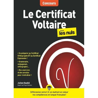 Le certificat Voltaire pour les nuls - Publicité Le certificat Voltaire pour les nuls - Publicité