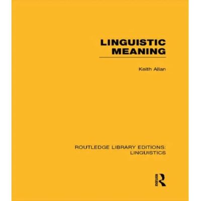 ***Livres*** Linguistic Meaning - Publicité ***Livres*** Linguistic Meaning - Publicité