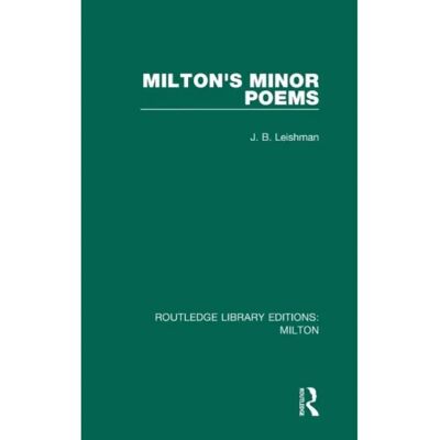 ***Livres*** Miltons Minor Poems - Publicité ***Livres*** Miltons Minor Poems - Publicité