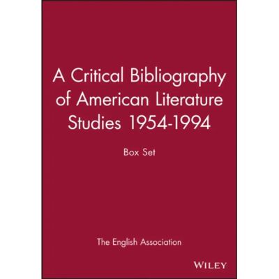 ***Livres*** A Critical Bibliography of American Literature Studies 19541994 - Publicité ***Livres*** A Critical Bibliography of American Literature Studies 19541994 - Publicité