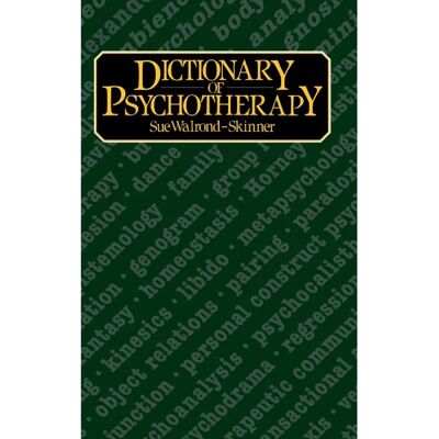 ***Livres*** Dictionary of Psychotherapy - Publicité ***Livres*** Dictionary of Psychotherapy - Publicité