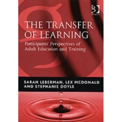 ***Livres*** The Transfer of Learning - Publicité ***Livres*** The Transfer of Learning - Publicité