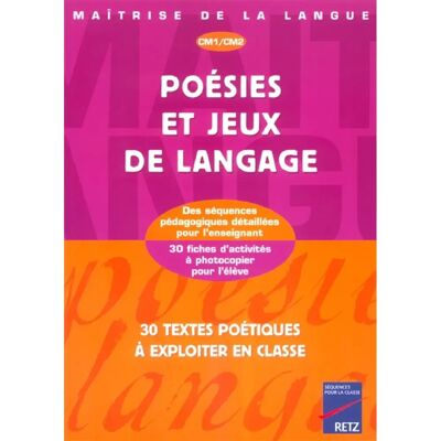 ***Livres*** Poésies et jeux de langage CM1-CM2 - Publicité ***Livres*** Poésies et jeux de langage CM1-CM2 - Publicité
