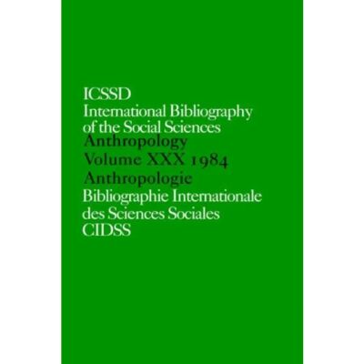 ***Livres*** IBSS Anthropology 1984 Vol 30 - Publicité ***Livres*** IBSS Anthropology 1984 Vol 30 - Publicité