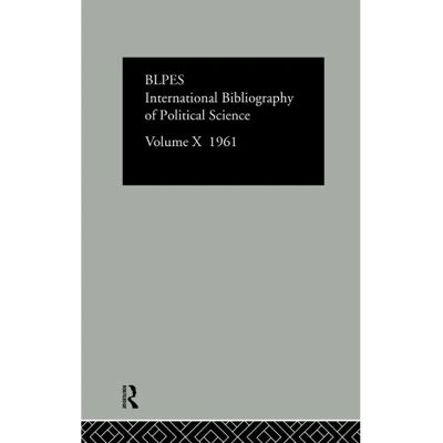 ***Livres*** IBSS Political Science 1961 Volume 10 - Publicité ***Livres*** IBSS Political Science 1961 Volume 10 - Publicité