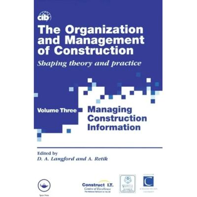 ***Livres*** The Organization and Management of Construction - Publicité ***Livres*** The Organization and Management of Construction - Publicité