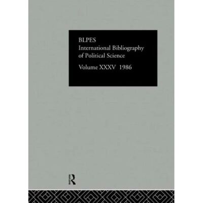***Livres*** IBSS Political Science 1986 Volume 35 - Publicité ***Livres*** IBSS Political Science 1986 Volume 35 - Publicité