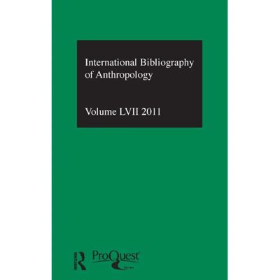 ***Livres*** IBSS Anthropology 2011 Vol.57 - Publicité ***Livres*** IBSS Anthropology 2011 Vol.57 - Publicité