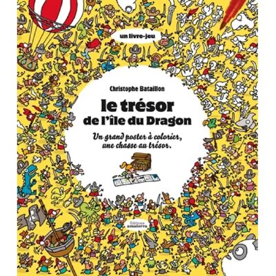 L'île du dragon : le grand poster à colorier : un livre-jeu - Publicité L'île du dragon : le grand poster à colorier : un livre-jeu - Publicité