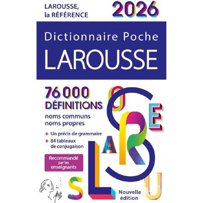 Dictionnaire Larousse poche 2026 - Publicité Dictionnaire Larousse poche 2026 - Publicité