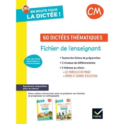 ***Livres*** 60 dictées thématiques, CM : fichier de l'enseignant - Publicité ***Livres*** 60 dictées thématiques, CM : fichier de l'enseignant - Publicité