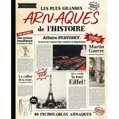 ***Livres*** Les plus grandes arnaques de l'histoire - Publicité ***Livres*** Les plus grandes arnaques de l'histoire - Publicité