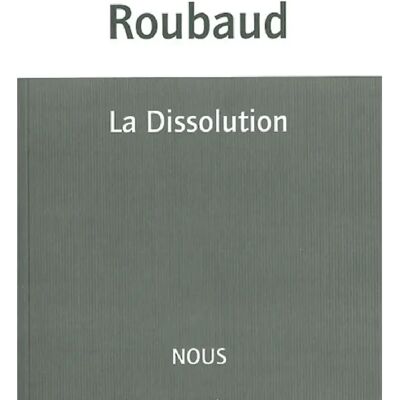 La dissolution - Publicité La dissolution - Publicité