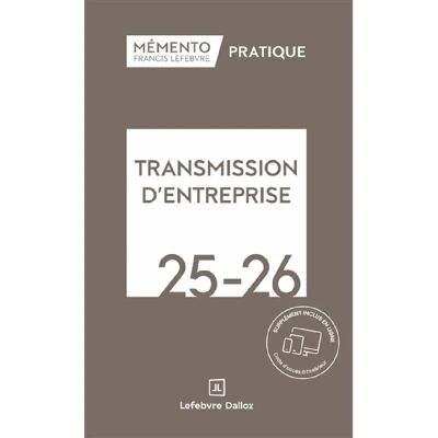 ***Livres*** Transmission d'entreprise 2025-2026 - Publicité ***Livres*** Transmission d'entreprise 2025-2026 - Publicité