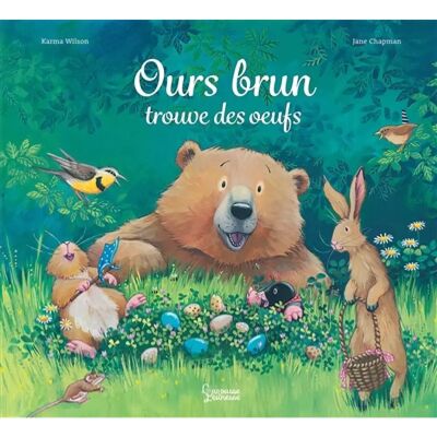 Ours brun trouve des oeufs - Publicité Ours brun trouve des oeufs - Publicité
