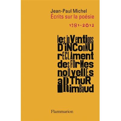 Ecrits sur la poésie : 1981-2012 - Publicité Ecrits sur la poésie : 1981-2012 - Publicité