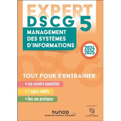 DSCG 5, management des systèmes d'information : tout pour s'entraîner : 2024-2025 - Publicité DSCG 5, management des systèmes d'information : tout pour s'entraîner : 2024-2025 - Publicité