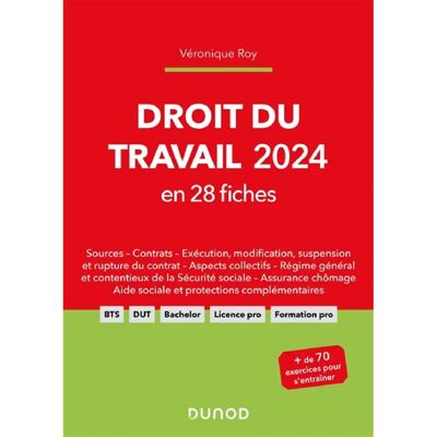 ***Livres*** Droit du travail 2024 : en 28 fiches - Publicité ***Livres*** Droit du travail 2024 : en 28 fiches - Publicité