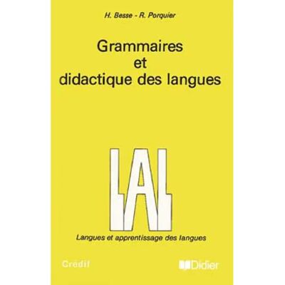 ***Livres*** Grammaires et didactique des langues - Publicité ***Livres*** Grammaires et didactique des langues - Publicité