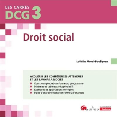 ***Livres*** Droit social : DCG 3 - Publicité ***Livres*** Droit social : DCG 3 - Publicité