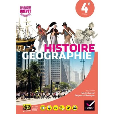 ***Livres*** Histoire géographie 4e, cycle 4 : conforme au nouveau brevet, BO du 8 avril 2016 - Publicité ***Livres*** Histoire géographie 4e, cycle 4 : conforme au nouveau brevet, BO du 8 avril 2016 - Publicité