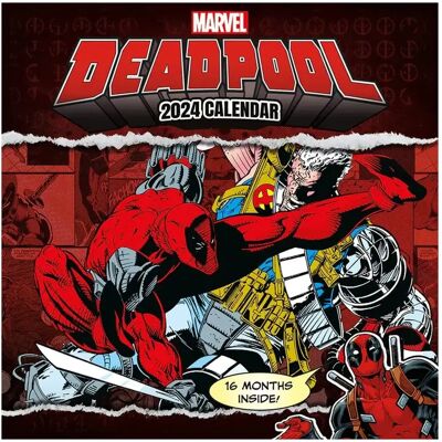 Pyramid Marvel Calendrier 2024 Deadpool - Publicité Pyramid Marvel Calendrier 2024 Deadpool - Publicité