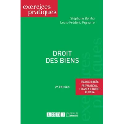 ***Livres*** Droit des biens : travaux dirigés, préparation à l'examen d'entrée au CRFPA - Publicité ***Livres*** Droit des biens : travaux dirigés, préparation à l'examen d'entrée au CRFPA - Publicité