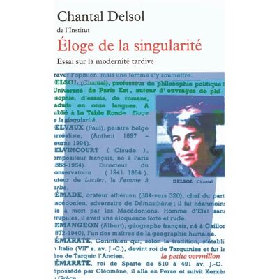 ***Livres*** Eloge de la singularité : essai sur la modernité tardive - Publicité ***Livres*** Eloge de la singularité : essai sur la modernité tardive - Publicité
