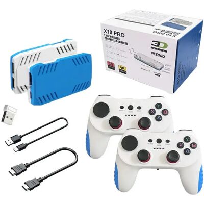 SOUNDSWEALTH 128G X10 PRO GameStick 4K HD TV Console de jeu vidéo jeux 3D 40 + simulateurs S905 x 3 jeux - Publicité SOUNDSWEALTH 128G X10 PRO GameStick 4K HD TV Console de jeu vidéo jeux 3D 40 + simulateurs S905 x 3 jeux - Publicité