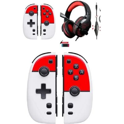 Spirit of Gamer Joycons Switch iiCon Pokeball + Casque Switch Pro-SH3 - Publicité Spirit of Gamer Joycons Switch iiCon Pokeball + Casque Switch Pro-SH3 - Publicité