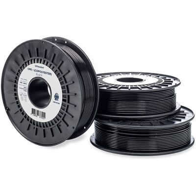 Filament 3D Ultimaker 1644 CPE+ Noir - Résistant aux produits chimiques - 700 g - Publicité Filament 3D Ultimaker 1644 CPE+ Noir - Résistant aux produits chimiques - 700 g - Publicité