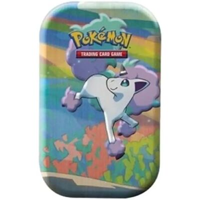 Pokemon Galar Pals Mini Tins: Galarian Ponyta Tin - Publicité Pokemon Galar Pals Mini Tins: Galarian Ponyta Tin - Publicité