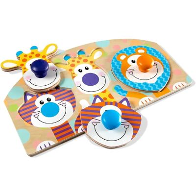 Puzzle en bois d’animaux safari - Melissa & Doug - 13439 - Publicité Puzzle en bois d’animaux safari - Melissa & Doug - 13439 - Publicité