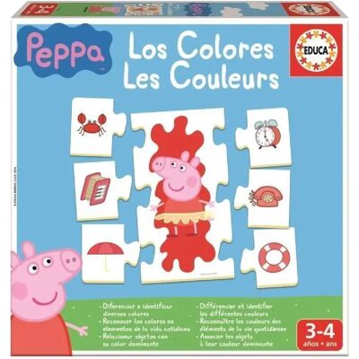 Educa Pink Pig - Jeu Éducatif pour apprendre les couleurs - À partir de 3 ans - Publicité Educa Pink Pig - Jeu Éducatif pour apprendre les couleurs - À partir de 3 ans - Publicité