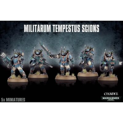 Games Workshop Warhammer 40,000 Militarum Tempestus Scions - Publicité Games Workshop Warhammer 40,000 Militarum Tempestus Scions - Publicité