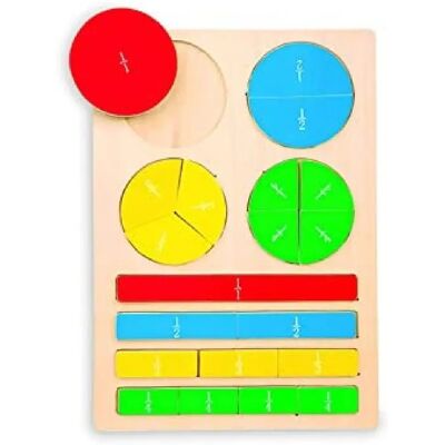 Small foot Puzzle éducatif fractions en bois - Publicité Small foot Puzzle éducatif fractions en bois - Publicité